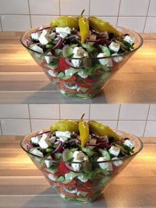 Fantastischer Bauernsalat den ich regelmäßig zubereite, saulecker