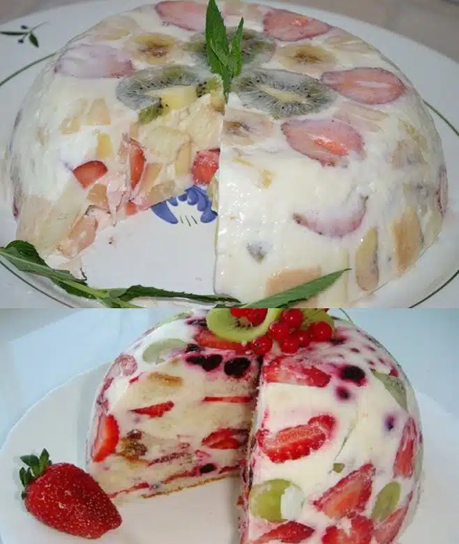 ZACK ZACK Sahne Torte mit Obst ohne Backen und in nur 5 Minuten zubereitet