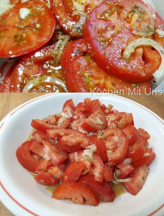 Italienischer Tomatensalat in paar Minuten fertig