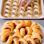 sausage rolls rezept