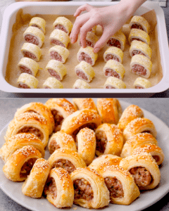 sausage rolls rezept