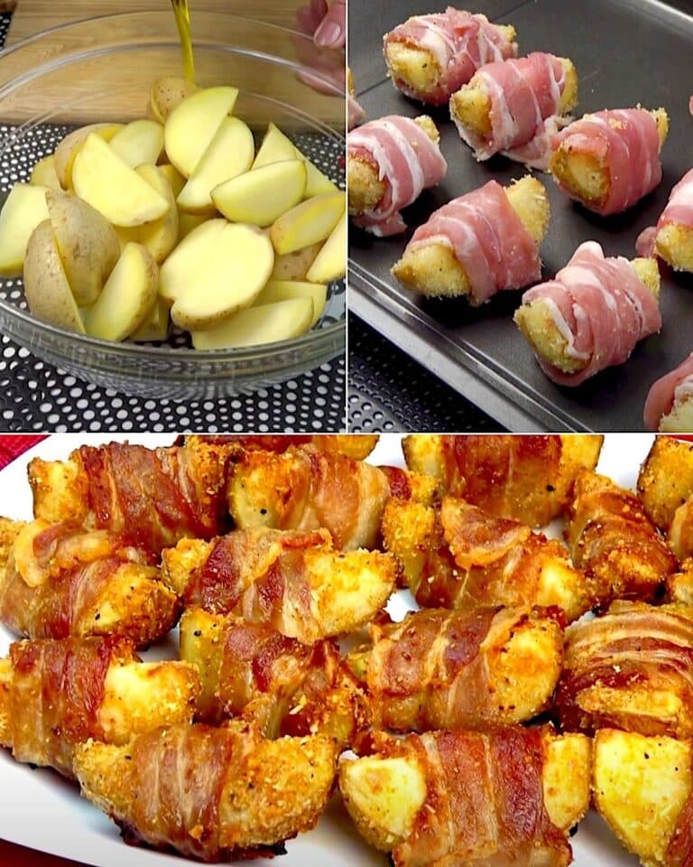 Vergessen Sie Ihre üblichen Kartoffeln! Eingewickelte Kartoffeln mit Speck: die originelle und leckere Mahlzeit