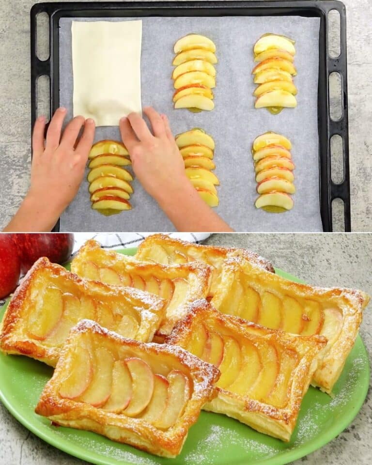 Ein leckeres Apfeldessert mit nur 3 Zutaten fertig! Diese Methode ist genial – Umgedrehtes Dessert: der einfache Snack, den jeder lieben wird