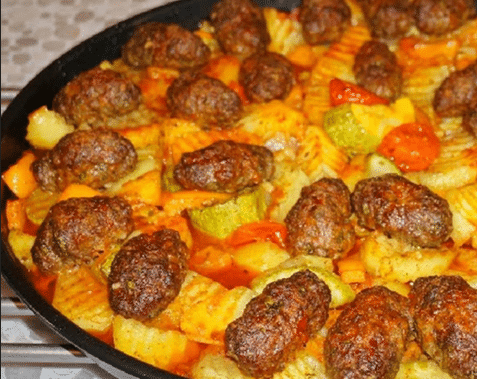 Frikadellen Kebab aus dem Ofen