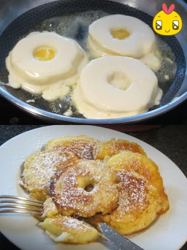 Apfelringe im Apfelweinteig