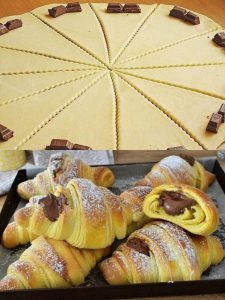 Schokohörnchen, die sich 2-3 Tage lang frisch halten