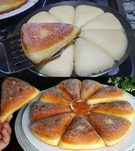 Quarkschachtel mit Zimtzucker