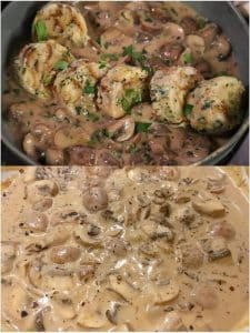 knoblauch champignons sahne