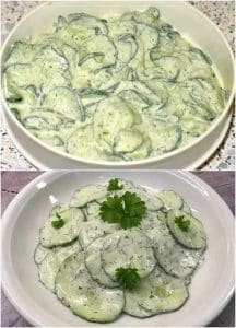 gurken schmand salat
