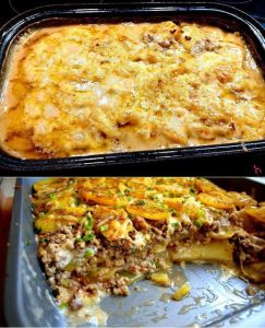 Mhmmm, wirklich der Oberhammer! - Kartoffel-Hack-Auflauf in Käsesoße