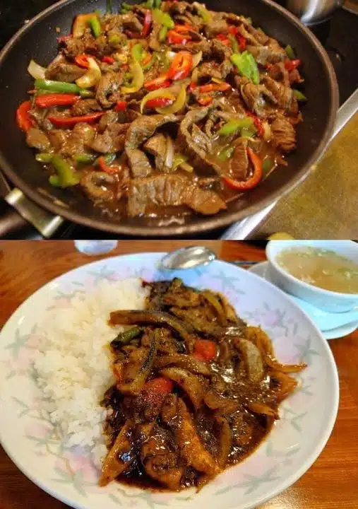 Schnell, einfach und gesund: Chinesisches Rindfleisch mit Zwiebeln und Paprika