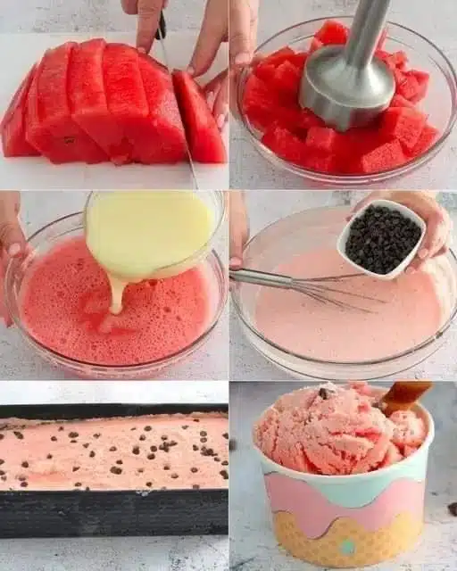 Wassermeloneneis