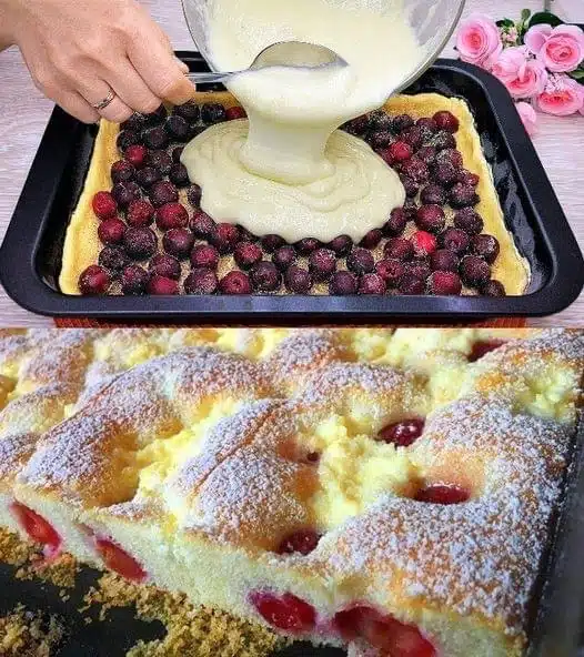 fantastischer quark kirschkuchen in 5 minuten