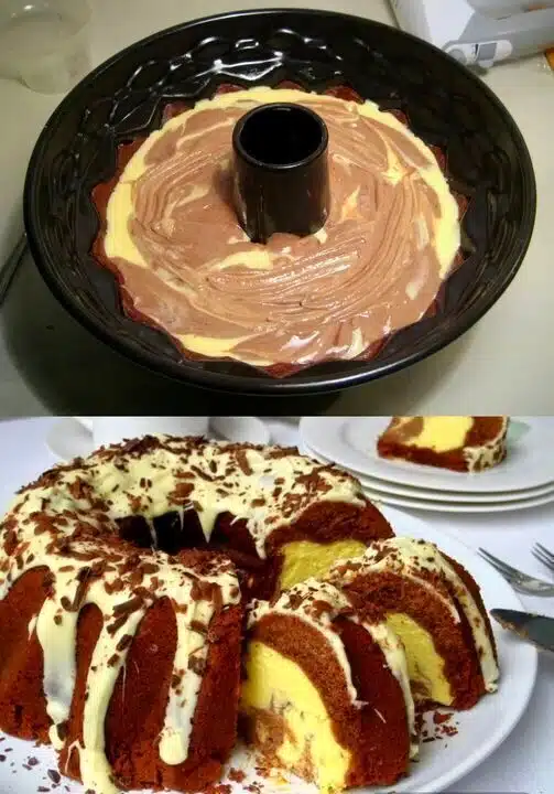 gugelhupf mit quarkfüllung