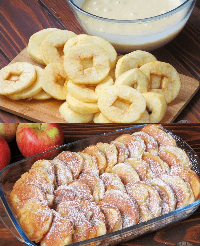 Ich konnte sie fast jeden Tag essen, Apfel Joghurt Pfannkuchen in 3 Minuten