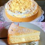 Schneequarkkuchen mit Vanillepudding – super lecker!