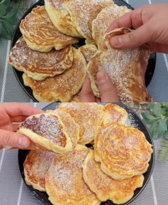 apfel pfannkuchen mit joghurt