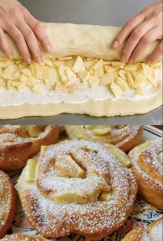 Hervorragende Apfelschnecken – schmeckt am nächsten Tag noch besser