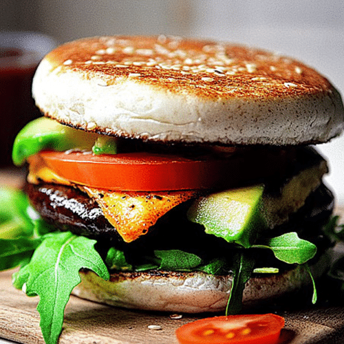 Tomaten-Auberginen-Avocado-Burger: Ein Veggie-Traum, Der Satt Macht