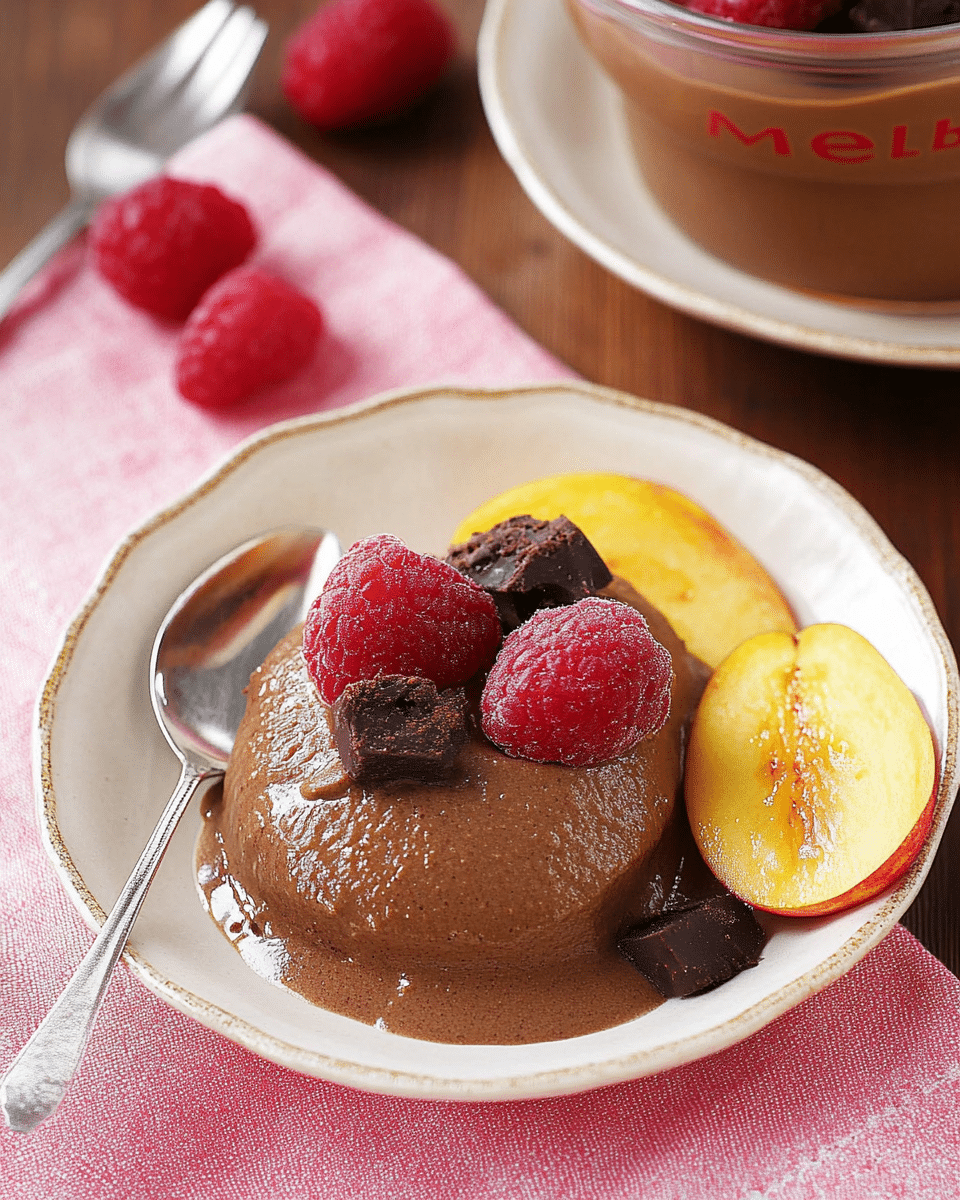 Schnelle Schoko-Mousse „Melba“: Ein Schokotraum in Minuten