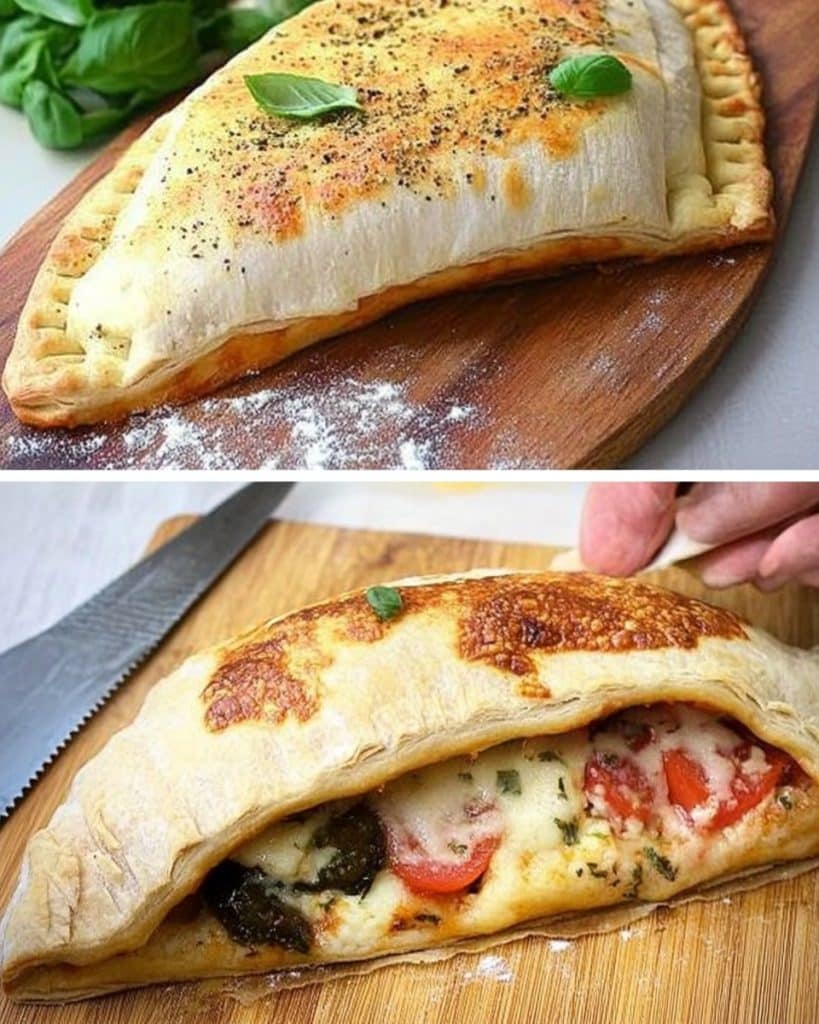 Calzone mit Blätterteig