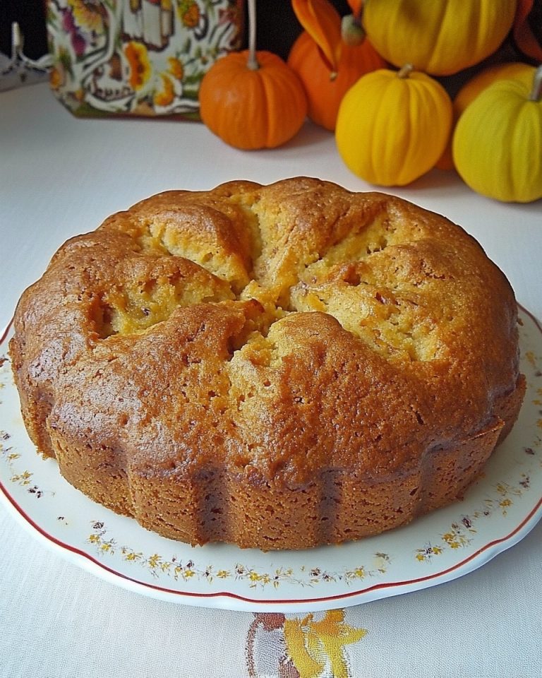 Kürbiskuchen mit feinen Gewürzen