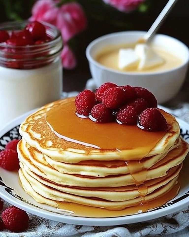 Quark Pfannkuchen mit Pudding