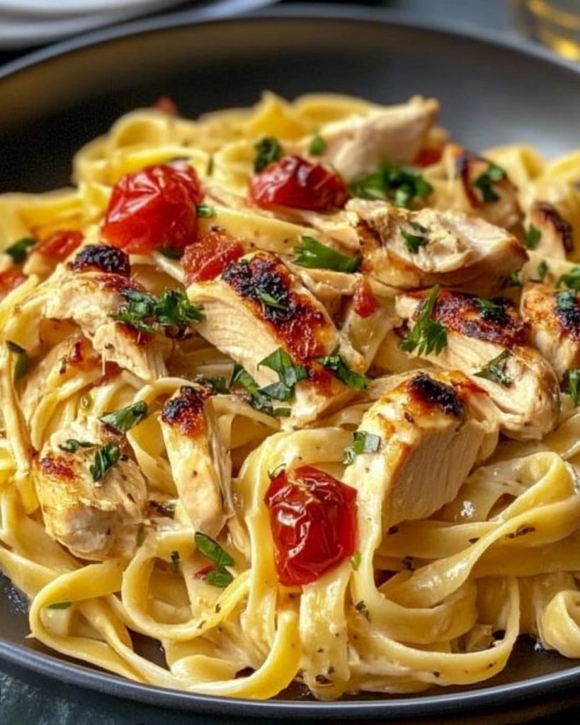 Tagliatelle mit Hähnchen