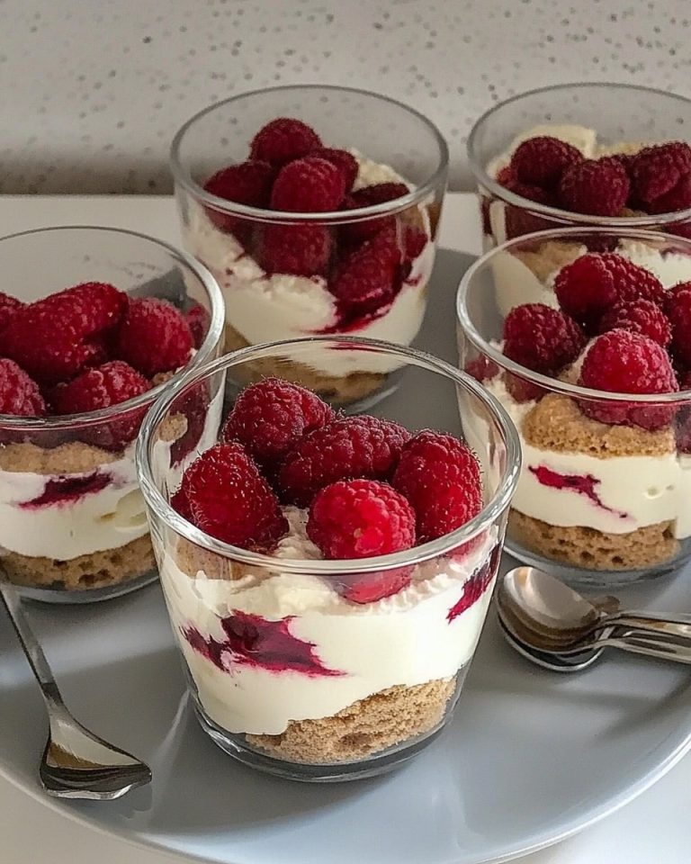 Tiramisu mit Spekulatius und Himbeeren