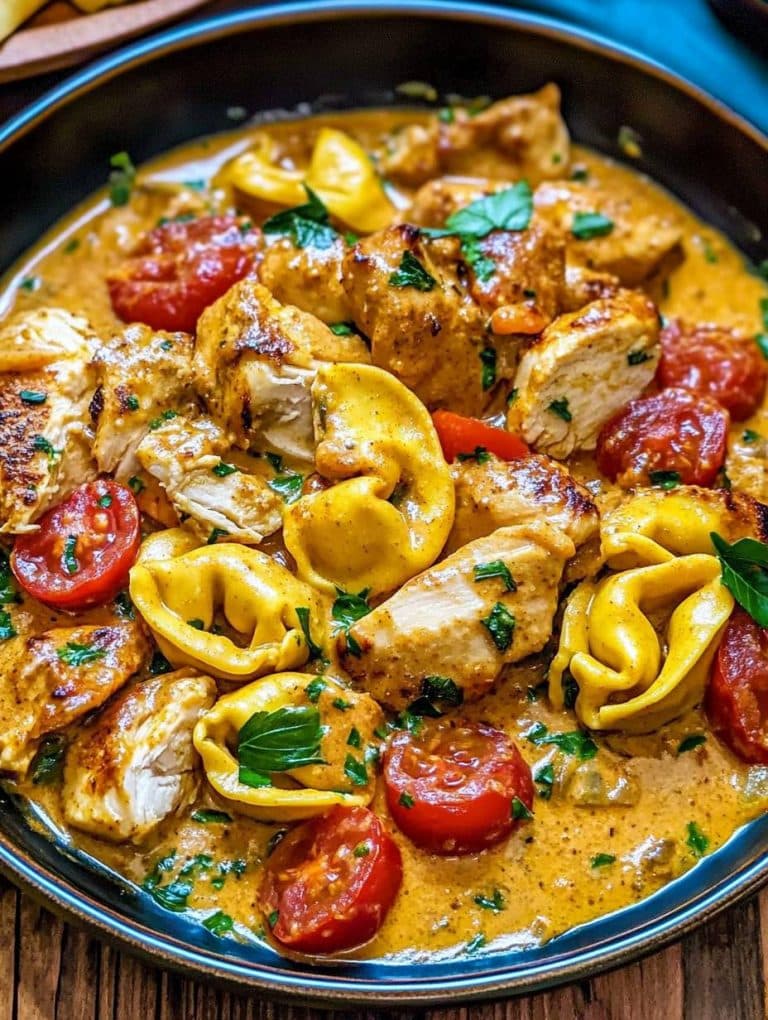 Abgefahren lecker, Tortellini in Hähnchen Schmand in 10 Minuten