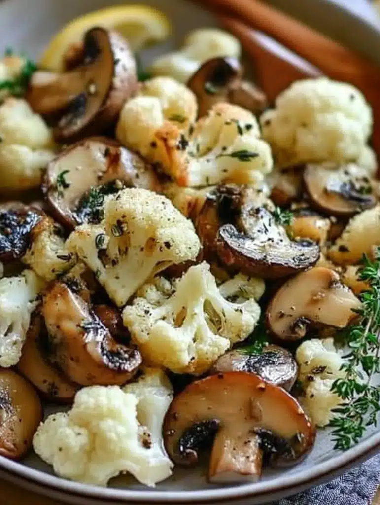 blumenkohl champignon pfanne