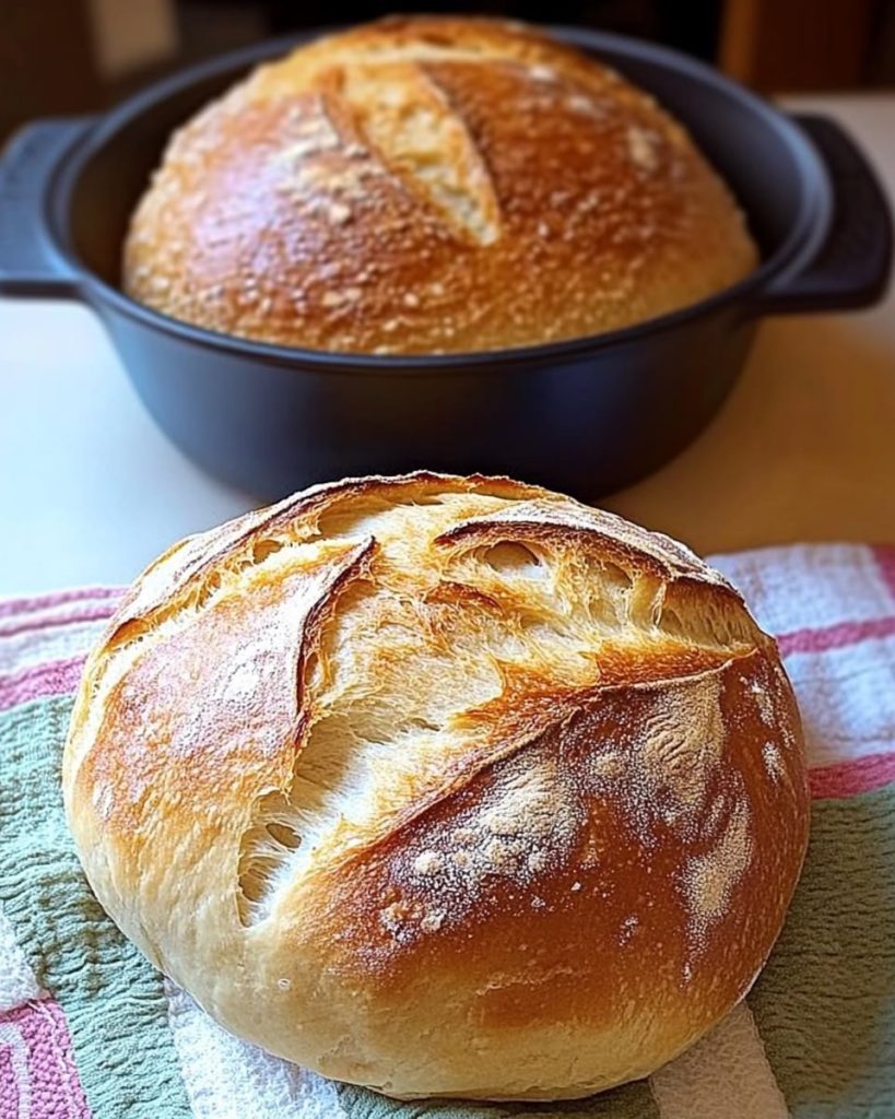 Sie brauchen nur 4 Zutaten, dieses hausgemachte Brot kann jeder backen!