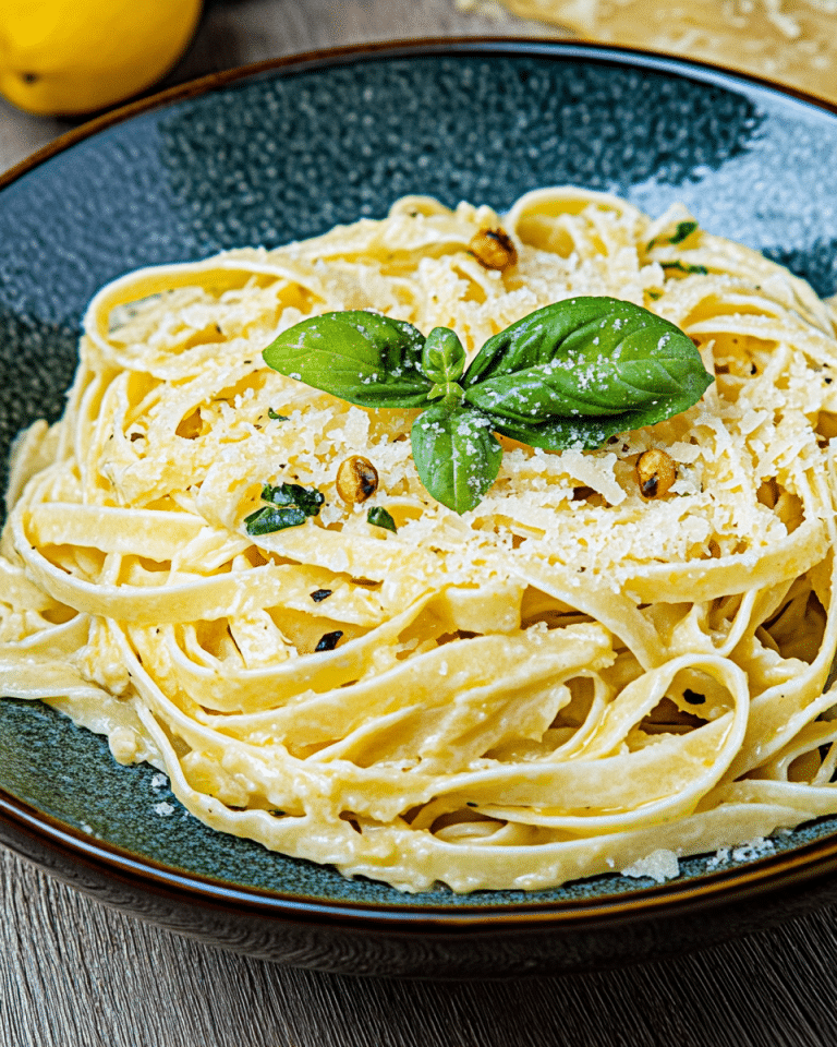 Tagliatelle mit Zitronen-Basilikum-Sauce: Ein Leichtes und Frisches Pasta-Gericht