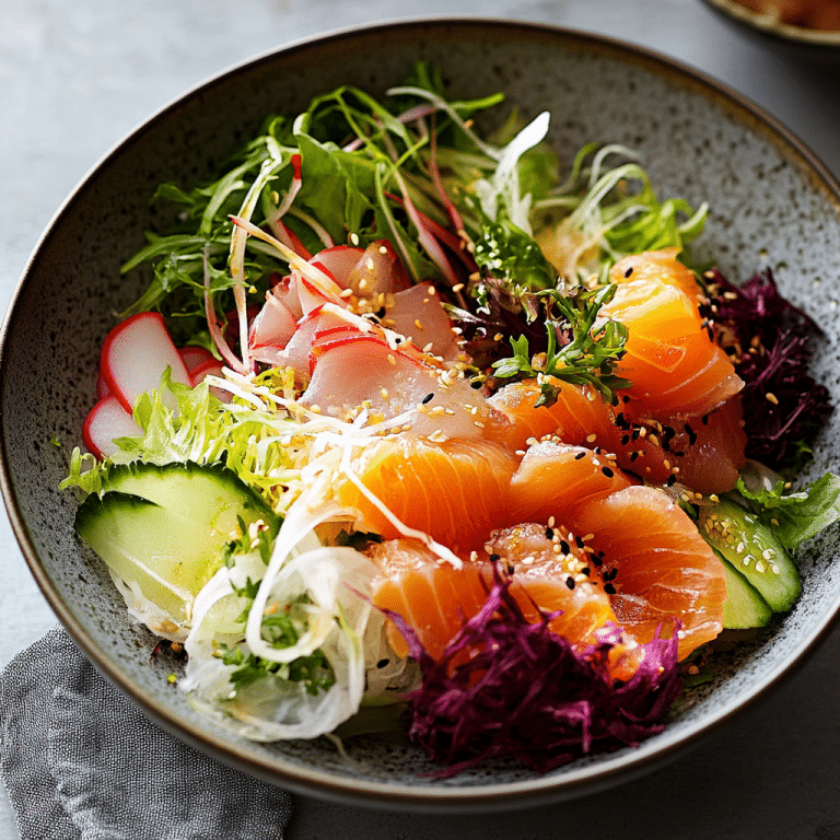 Sashimi-Salat: Ein Leichter und Frischer Genuss aus der Japanischen Küche