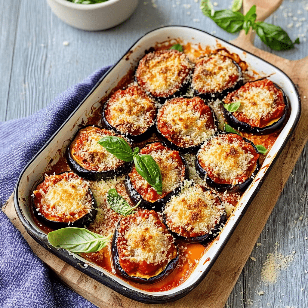 Auberginen mit Tomatensugo und Parmesan überbacken: Ein Herzhaftes und Aromatisches Gericht