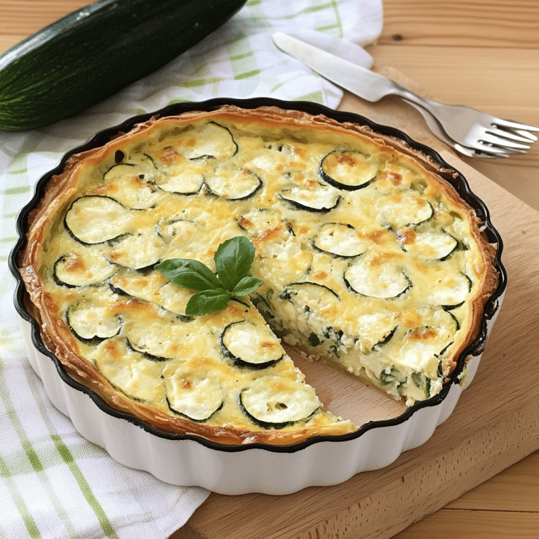 Schafskäse-Zucchini-Quiche: Ein Herzhaftes und Mediterranes Backvergnügen