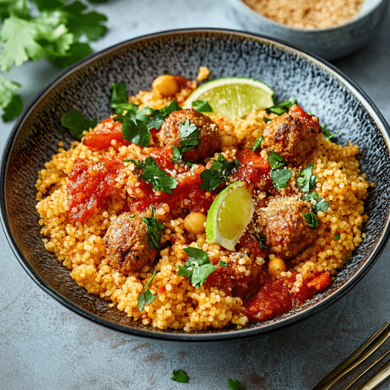 Orientalische Hackbällchen mit Couscous: Ein Aromatisches und Sättigendes Gericht