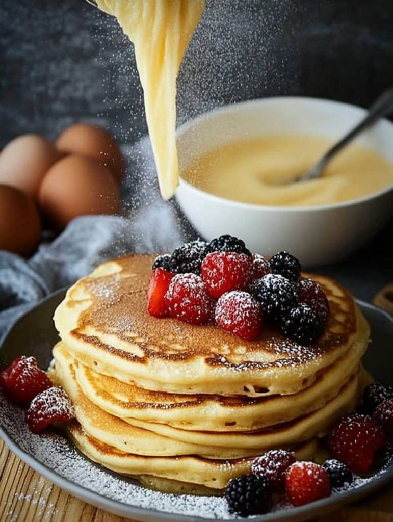 Quark Pfannkuchen ohne Mehl in 5 Minuten