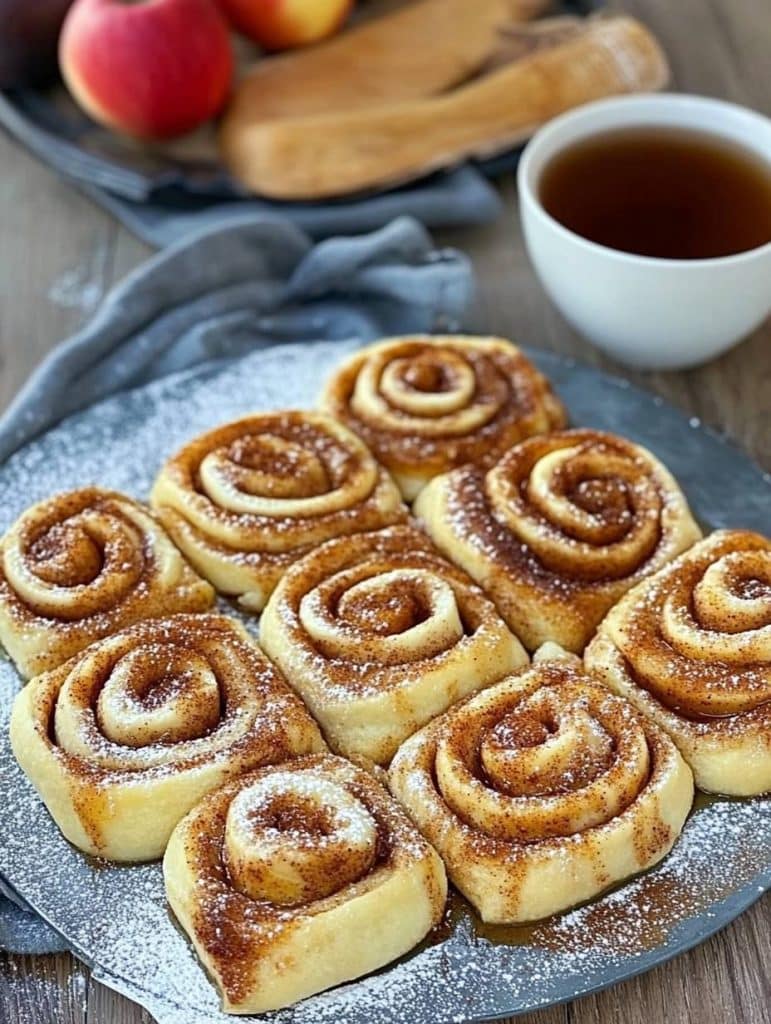 Apfelschnecken mit Zimtzucker wie aus der Bäckerei