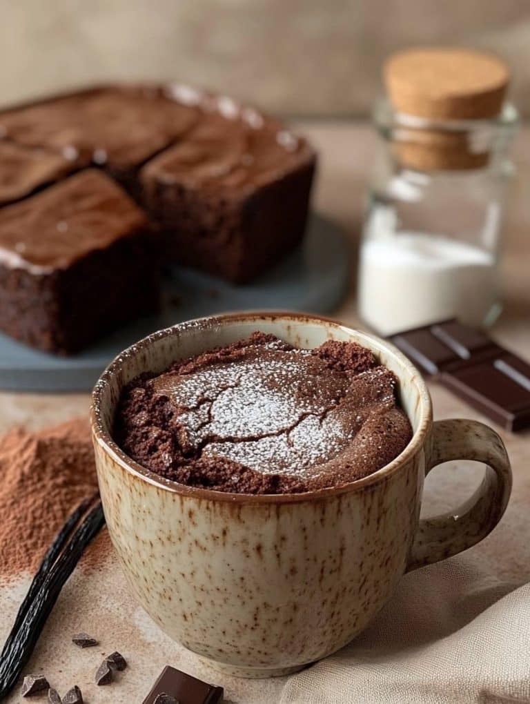 Blitzschneller Schokokuchen in 2 Minuten bereit für den Ofen