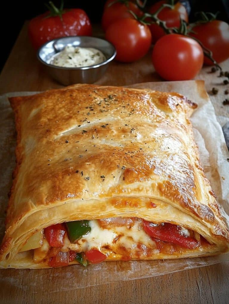 Calzone mit Blätterteig