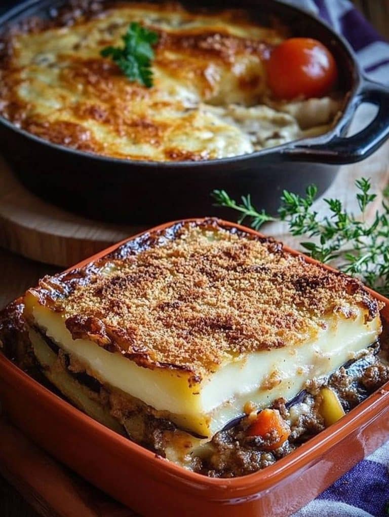 Kartoffel-Moussaka mit Hackfleisch