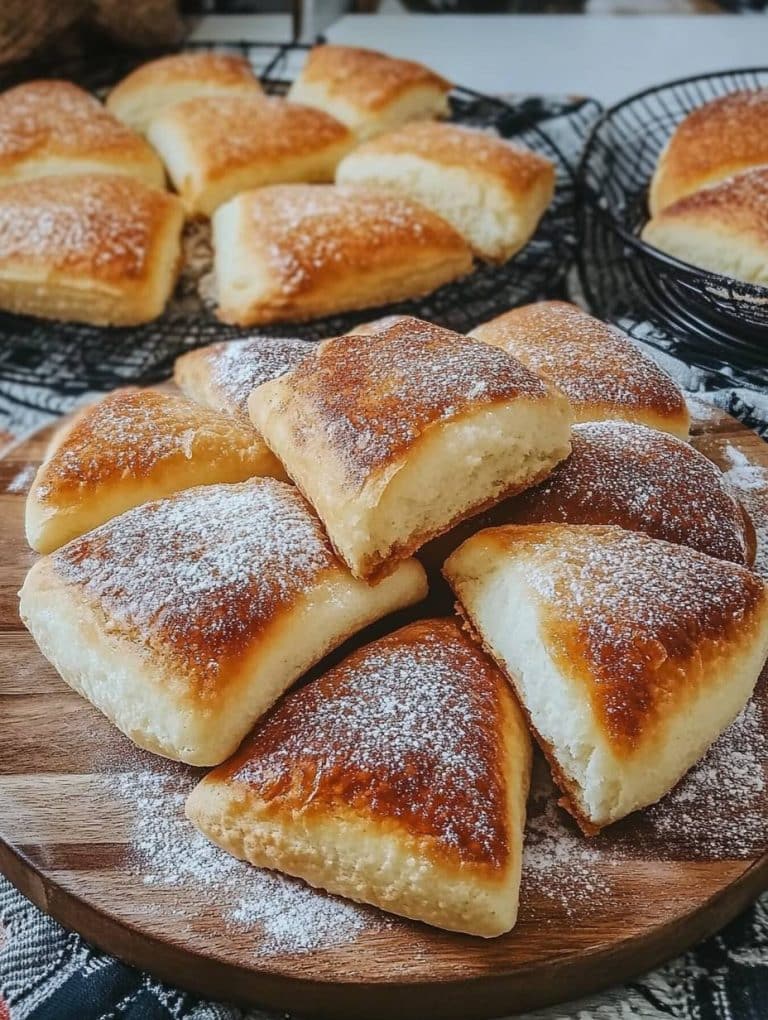 Quarkfächer mit Zimtzucker aus der Pfanne