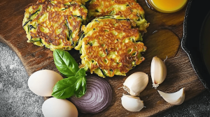 Schnelle Zuchinipuffer