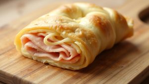 Gefullter Blatterteigstrudel