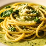 Spaghetti Mit Spinat Frischkase Sauce