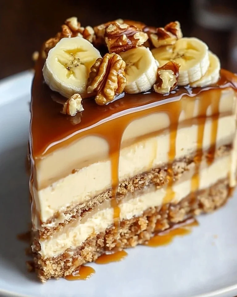 Banane-Karamell-Nuss Käsekuchen