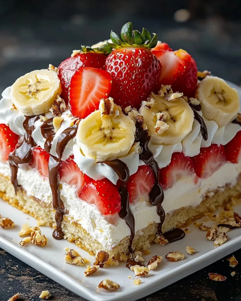 Bananensplit-Torte ohne Backen