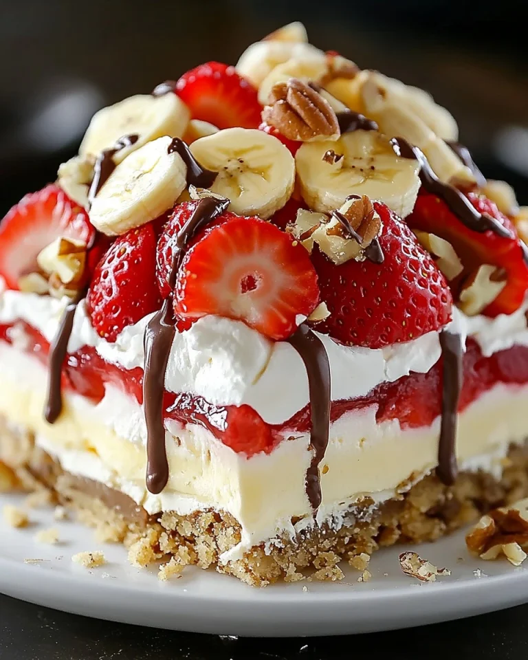 Bananensplit Torte ohne Backen
