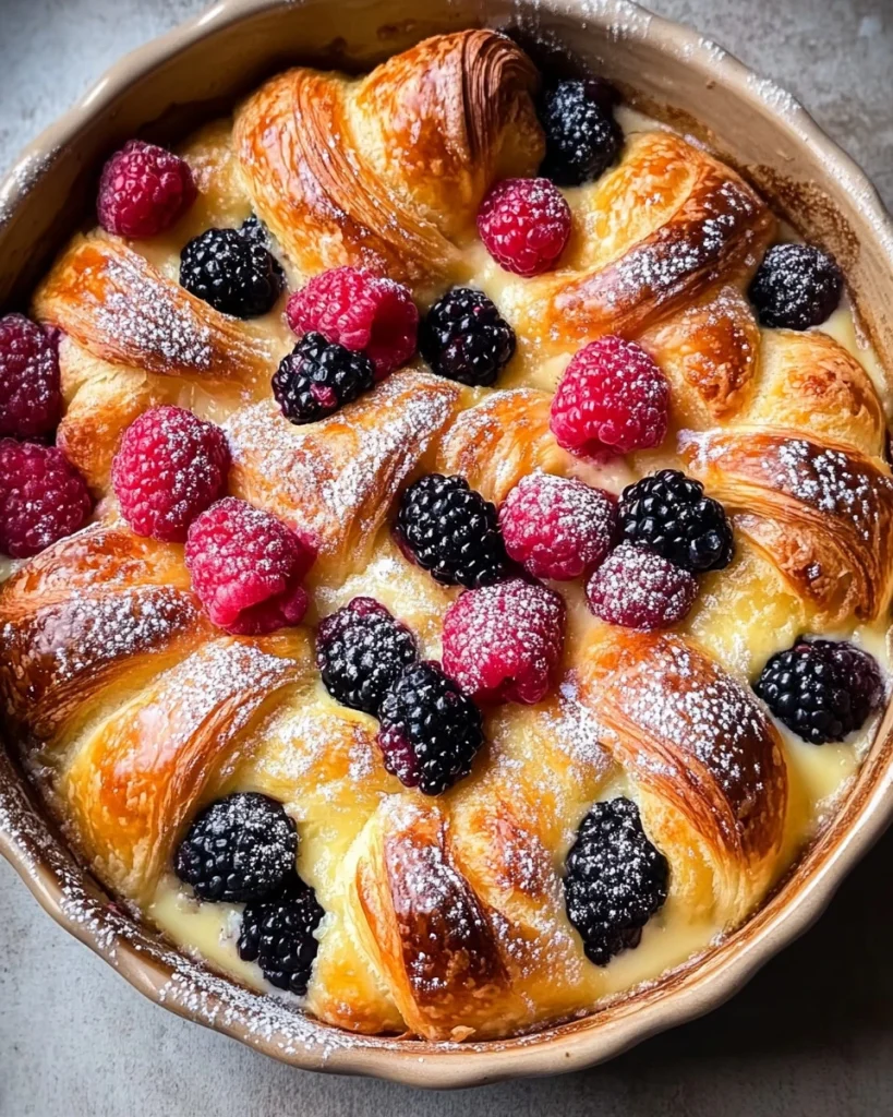 Beeren-Croissant-Auflauf